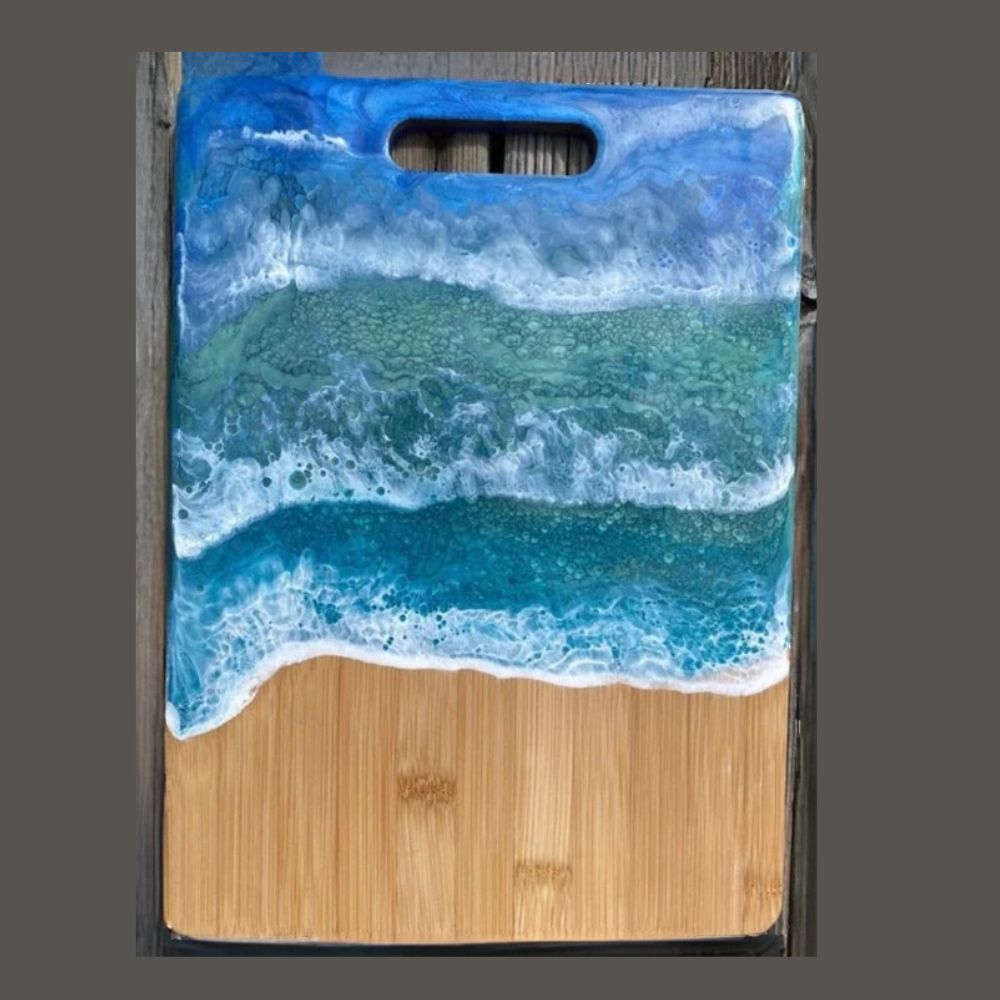 Ocean Resin Charcuturie Board